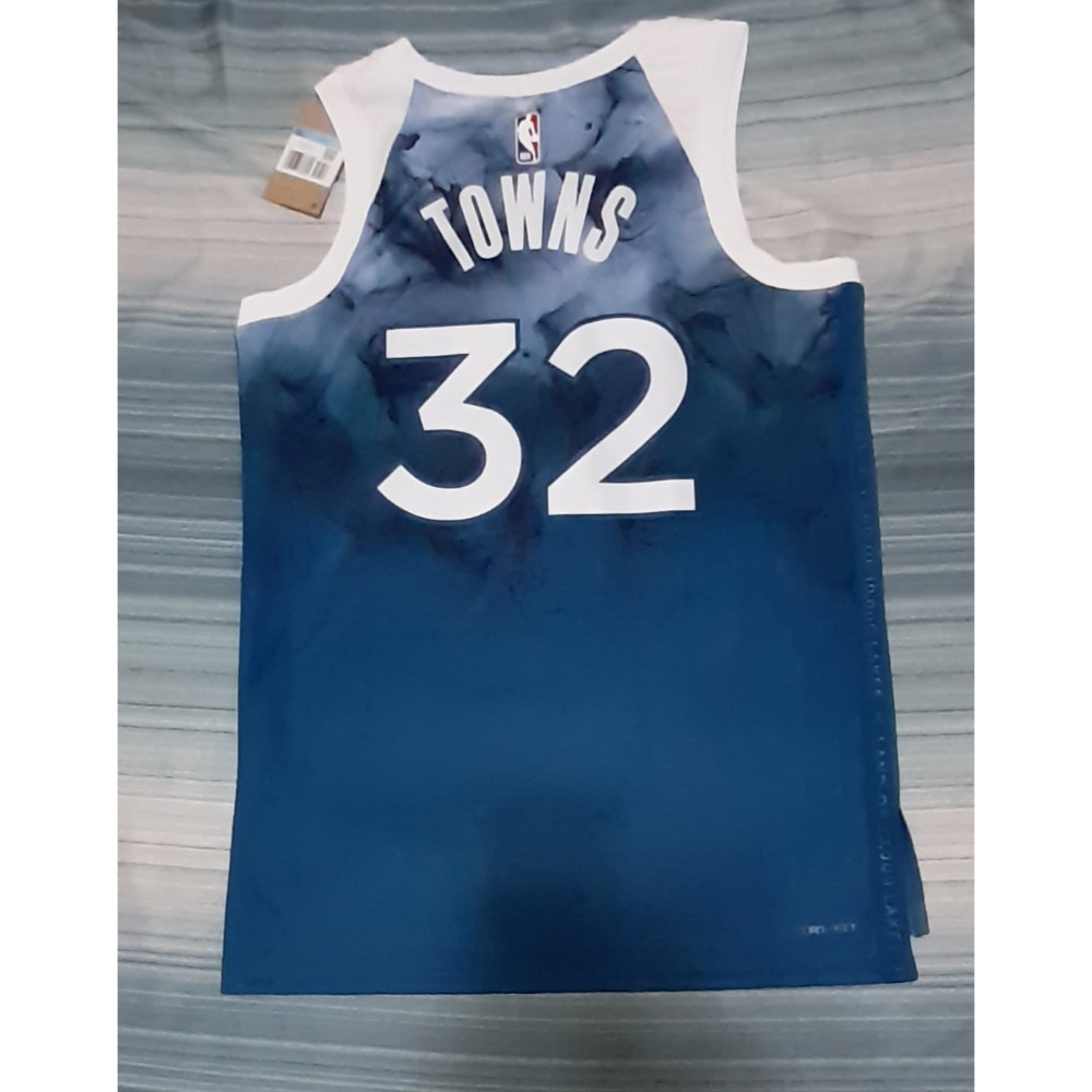 NBA明尼蘇達灰狼隊TOWNS 城市版球衣-細節圖2