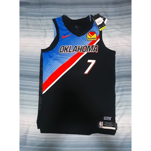 NBA奧克拉荷馬城雷霆隊Bazley城市AU含贊助商標球衣