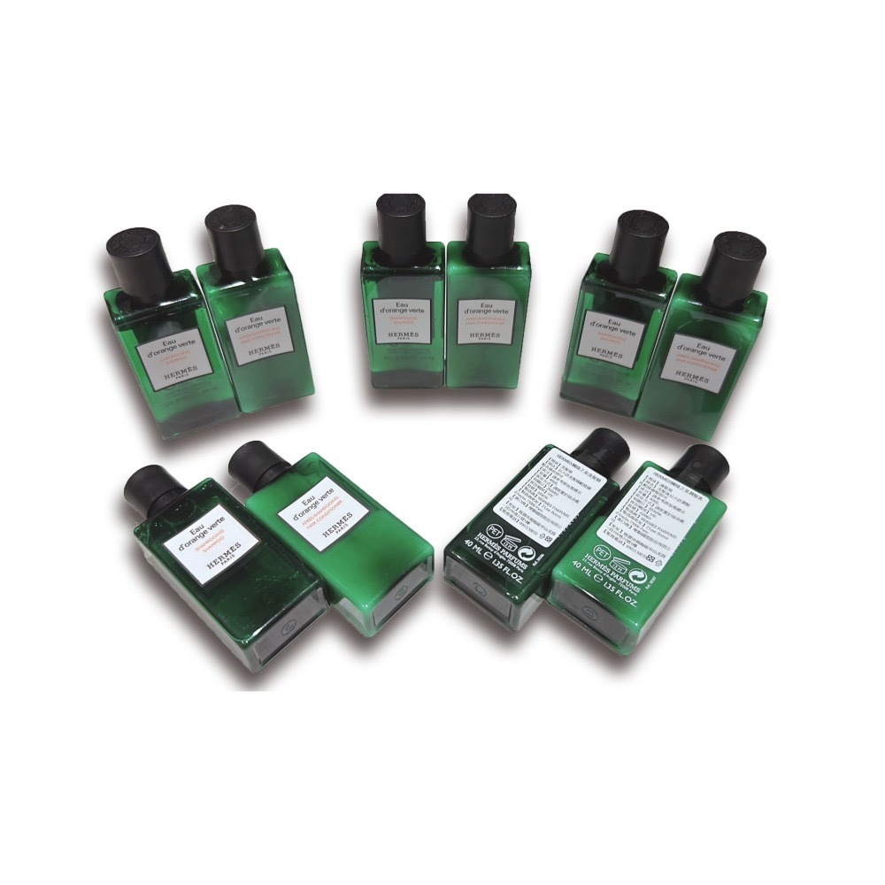 🔥台灣現貨🔥HERMES 愛馬仕 D＇Orange Verte 橘綠之泉 洗潤髮組 40ml*2-細節圖2