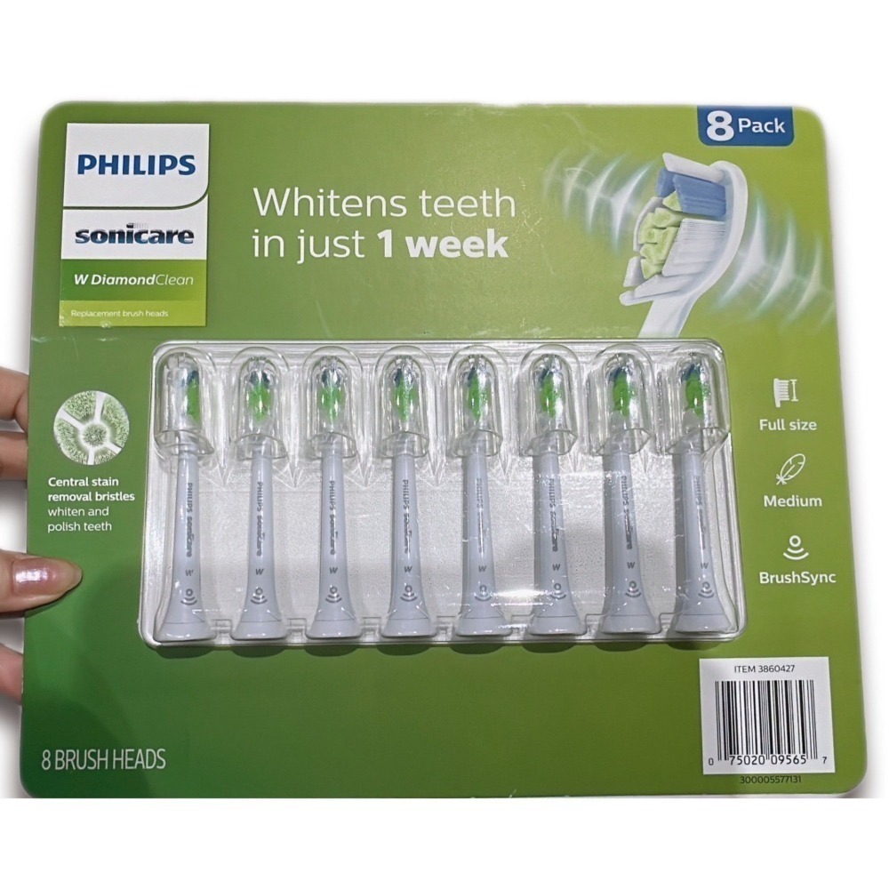 🔥台灣現貨🔥Philips 飛利浦 智能電動牙刷替換刷頭 8入 C3硬刷頭 W軟刷頭-細節圖3