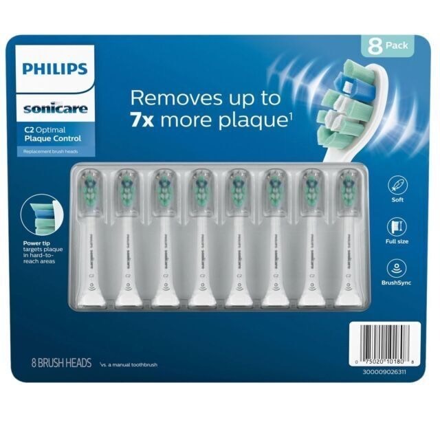 🔥台灣現貨🔥Philips 飛利浦 智能電動牙刷替換刷頭 8入 C3硬刷頭 W軟刷頭-細節圖5