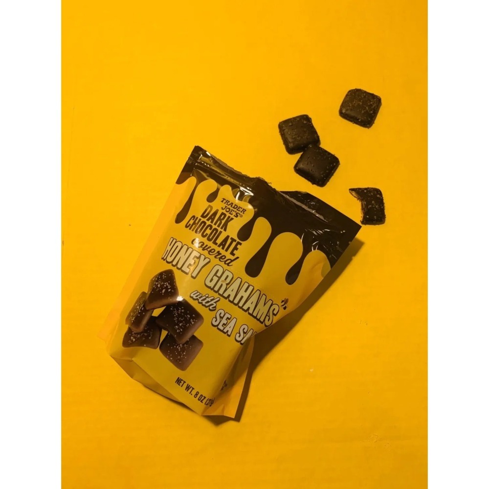 🔥台灣現貨🔥 Trader Joe＇s 黑巧克力海鹽全麥蜂蜜小餅乾 227g-細節圖3