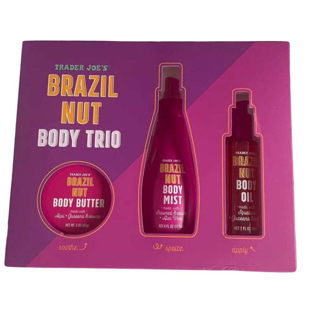 🔥台灣現貨🔥Trader Joe＇s 巴西堅果身體3件裝 身體乳/身體噴霧/身體油-細節圖2