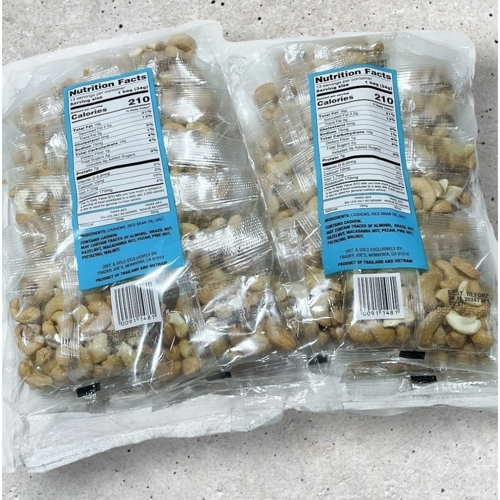 🔥台灣現貨🔥Trader Joe＇s 少鹽50%腰果442g-細節圖2