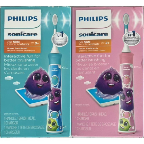 🔥台灣現貨🔥飛利浦Sonicare 新一代兒童單支電動牙刷 3歲+ 刷頭 HX6321藍/HX6351粉/HX360