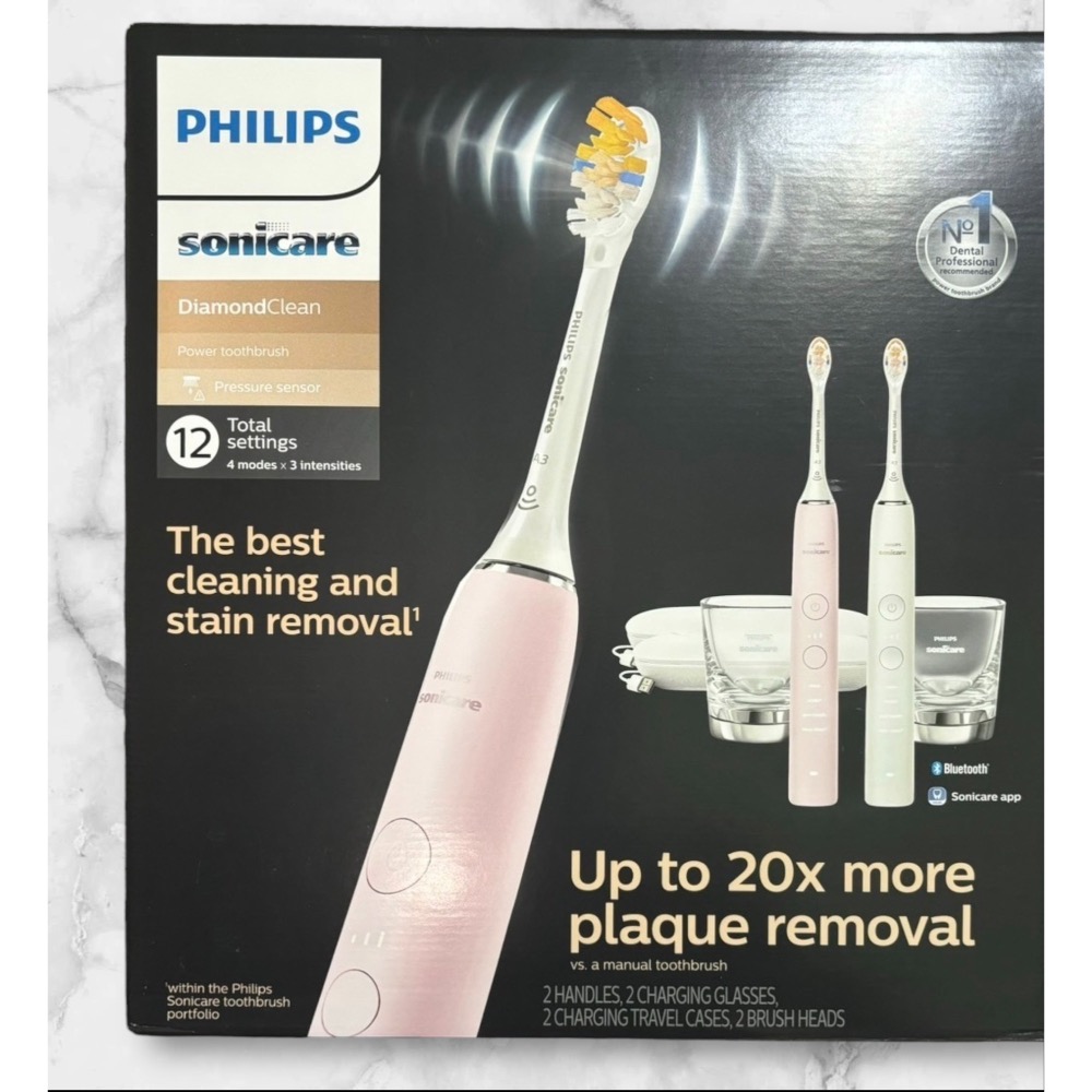 🔥台灣現貨🔥PHILIPS 飛利浦 Sonicare DiamondClean 新版音波電動牙刷2入 HX9912-細節圖2