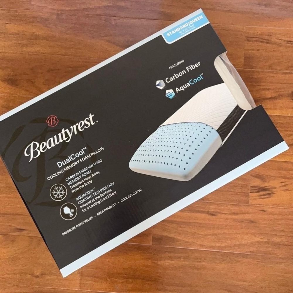 🔥台灣現貨🔥席夢思 Beautyrest 涼感記憶枕 41*64*14公分 枕頭-細節圖6