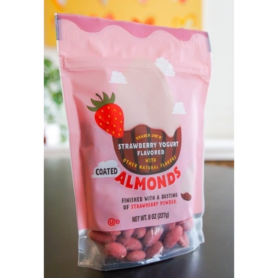 🔥台灣現貨🔥Trader joe＇s 缺德舅 草莓優格口味杏仁果 227g-細節圖3