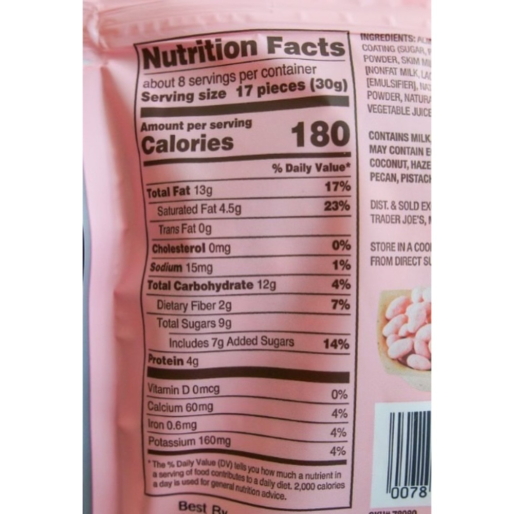 🔥台灣現貨🔥Trader joe＇s 缺德舅 草莓優格口味杏仁果 227g-細節圖4