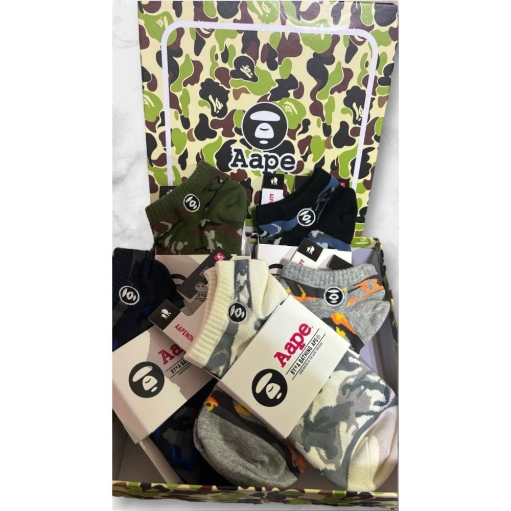 🔥台灣現貨🔥Aape 男女 棉襪/短襪/踝襪-規格圖1