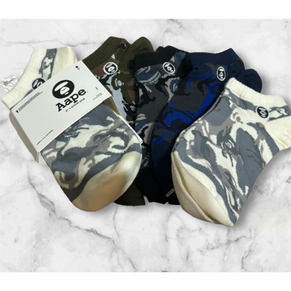 🔥台灣現貨🔥Aape 男女 棉襪/短襪/踝襪-規格圖1