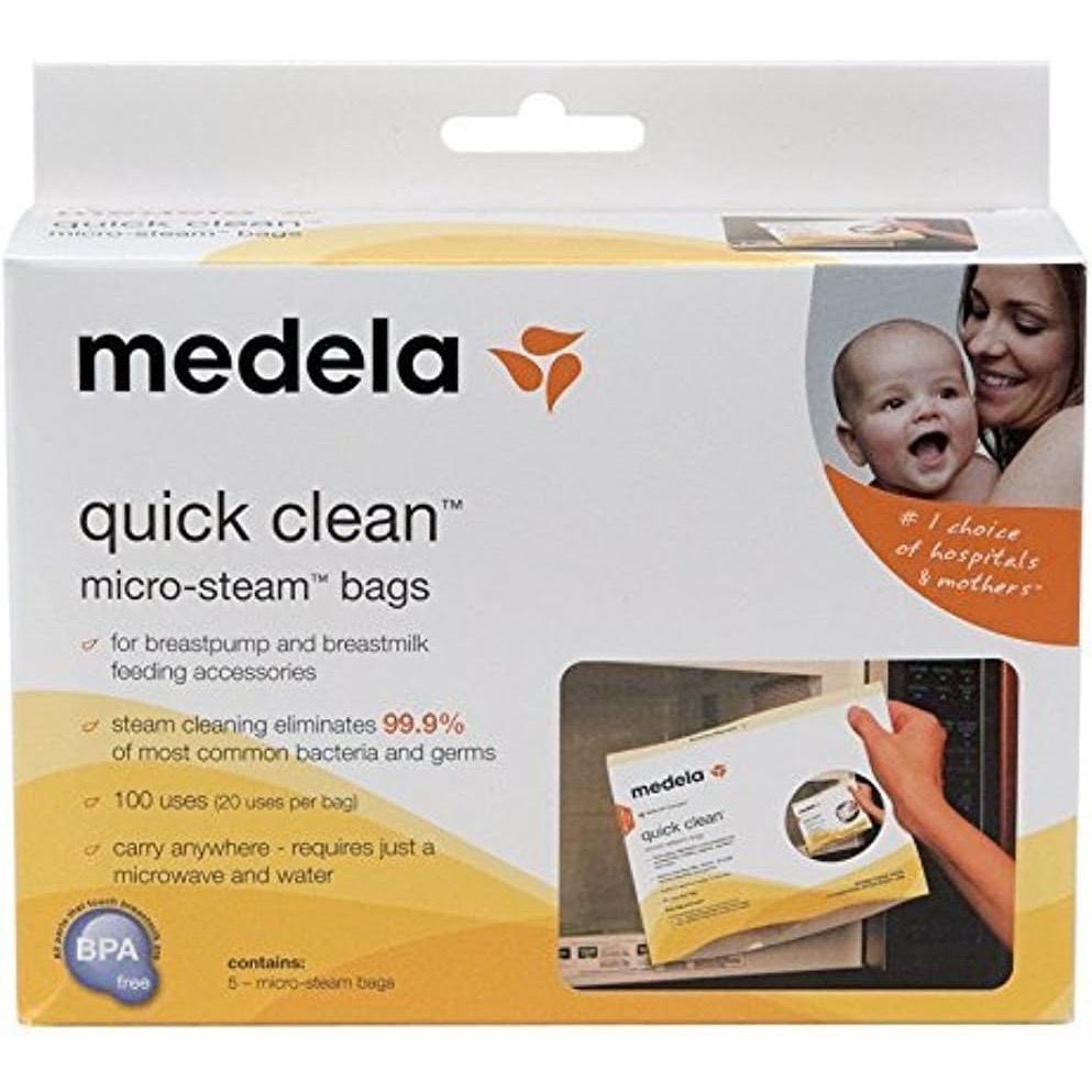 Medela Quick clean microsteam bag微波爐消毒袋(微波爐消毒袋)-規格圖1