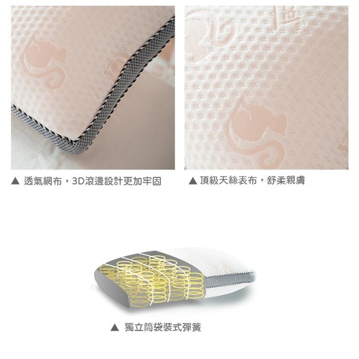 【同闆購物】台灣製 天絲獨立筒枕頭  民宿枕 獨立筒枕 透氣枕頭 枕頭 枕芯 獨立筒 飯店枕 睡眠 天絲 透氣 中高枕-細節圖6