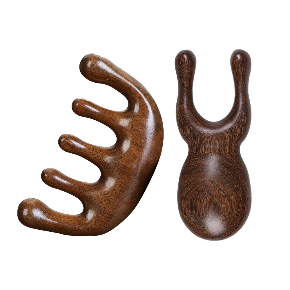 【同闆購物】金絲檀按摩梳 經絡按摩梳 檀木按摩梳 按摩梳 青蛙按摩梳 頭皮按摩梳 眼部按摩梳 頭皮按摩 按摩器-細節圖2