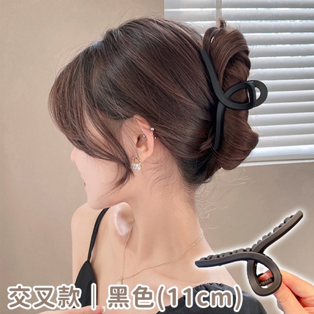 【同闆購物】🔥韓妞必備🔥法式髮夾 霧面髮夾 造型髮夾 髮飾 髮夾 韓式氣質鯊魚夾 韓版髮夾 大髮夾 鯊魚夾 金屬夾-規格圖8