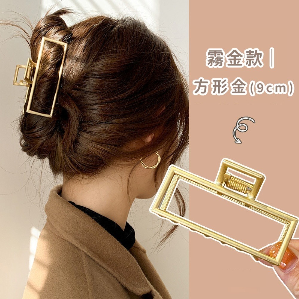 【同闆購物】🔥韓妞必備🔥法式髮夾 霧面髮夾 造型髮夾 髮飾 髮夾 韓式氣質鯊魚夾 韓版髮夾 大髮夾 鯊魚夾 金屬夾-規格圖8