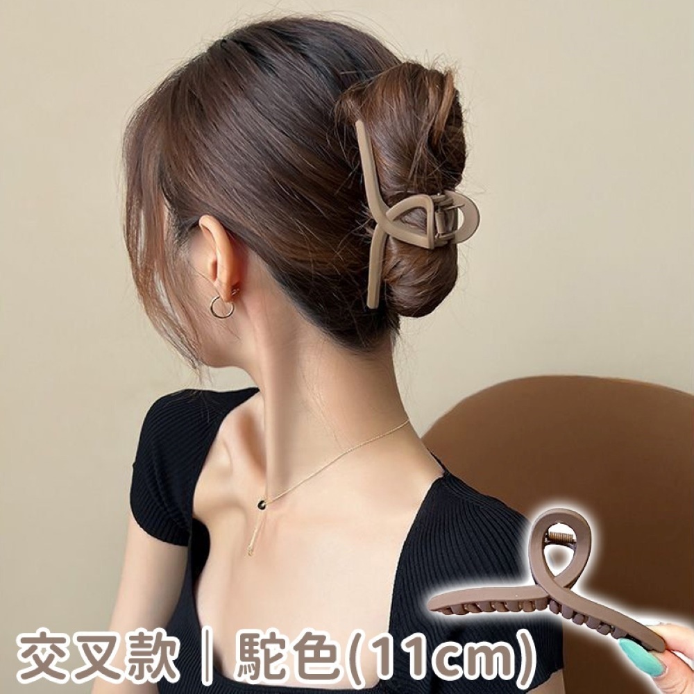 【同闆購物】🔥韓妞必備🔥法式髮夾 霧面髮夾 造型髮夾 髮飾 髮夾 韓式氣質鯊魚夾 韓版髮夾 大髮夾 鯊魚夾 金屬夾-規格圖8