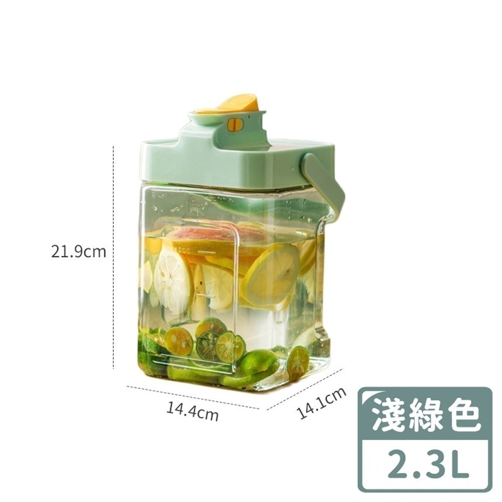 【同闆購物】夏天必備2L 2.3L 3.5L 多巴胺 冷水壺 冰箱冷水壺 冷水桶 冰箱水壺 飲料壺 手提冷水壺 果茶桶-規格圖9