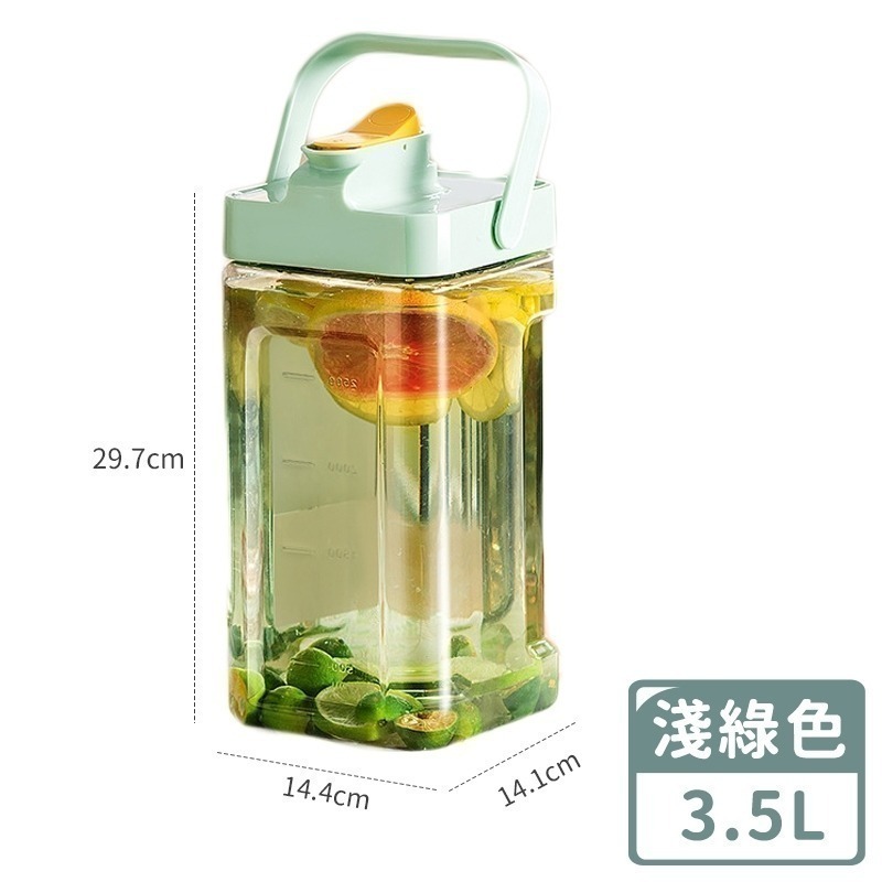 【同闆購物】夏天必備2L 2.3L 3.5L 多巴胺 冷水壺 冰箱冷水壺 冷水桶 冰箱水壺 飲料壺 手提冷水壺 果茶桶-規格圖9