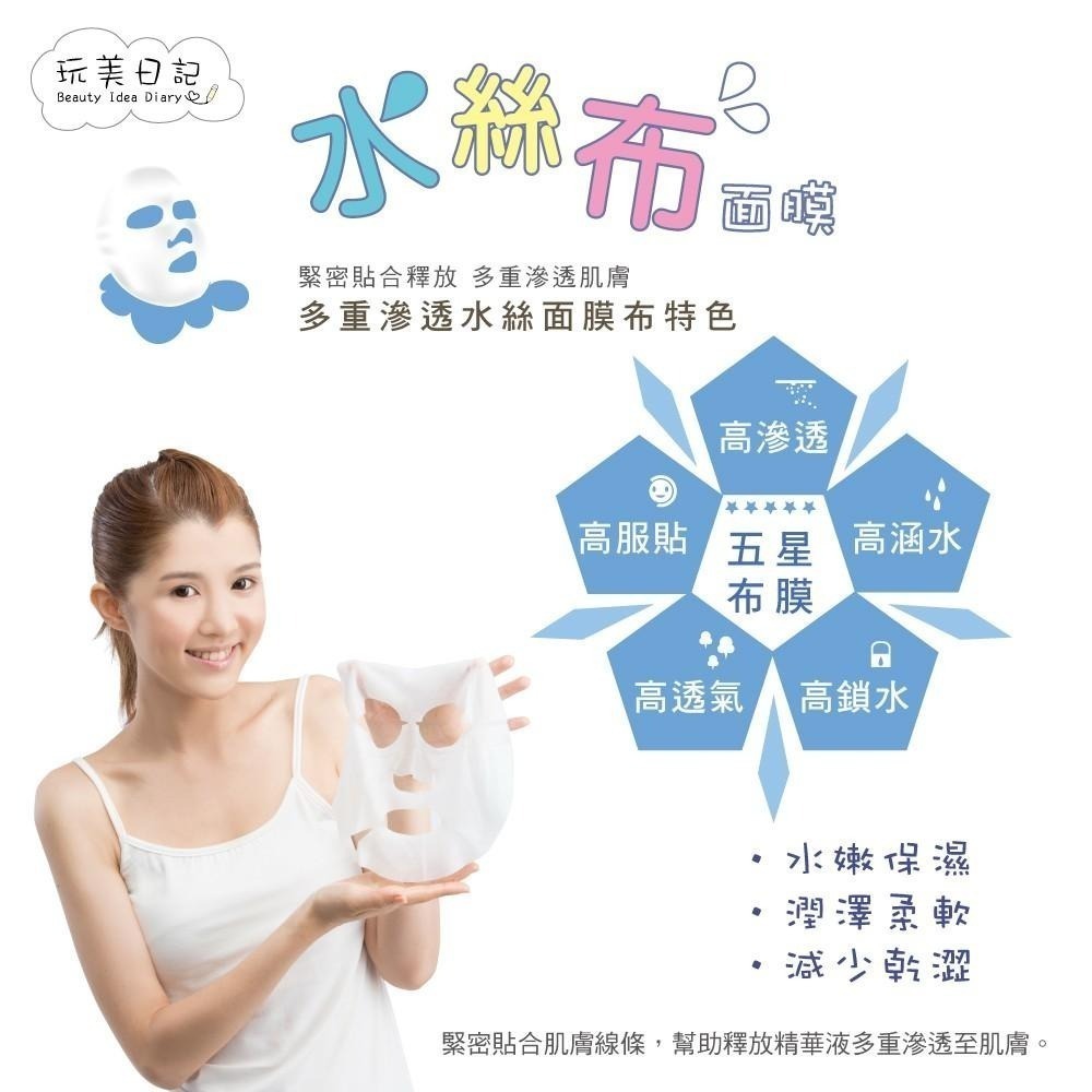 【同闆購物】玩美日記面膜 玩美日記 水絲布面膜 面膜 敷臉 玩美面膜 12款 熱銷面膜 臉部保養-細節圖2