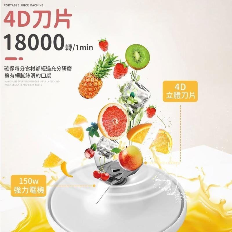 【同闆購物】隨行杯 迷你果汁機 充電式果汁機 果汁機 隨行果汁機 自動攪拌杯 攪拌杯 環保 榨汁機 蔬果榨汁機 調理機-細節圖4