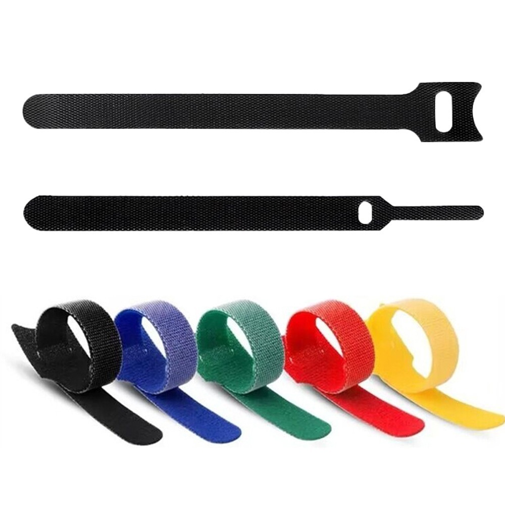 【同闆購物】魔鬼氈束帶 彩色魔鬼氈黏 集線束帶魔術貼捆線帶 電線收納 電線整理理線器 魔鬼氈 束帶 魔鬼氈束帶-細節圖2