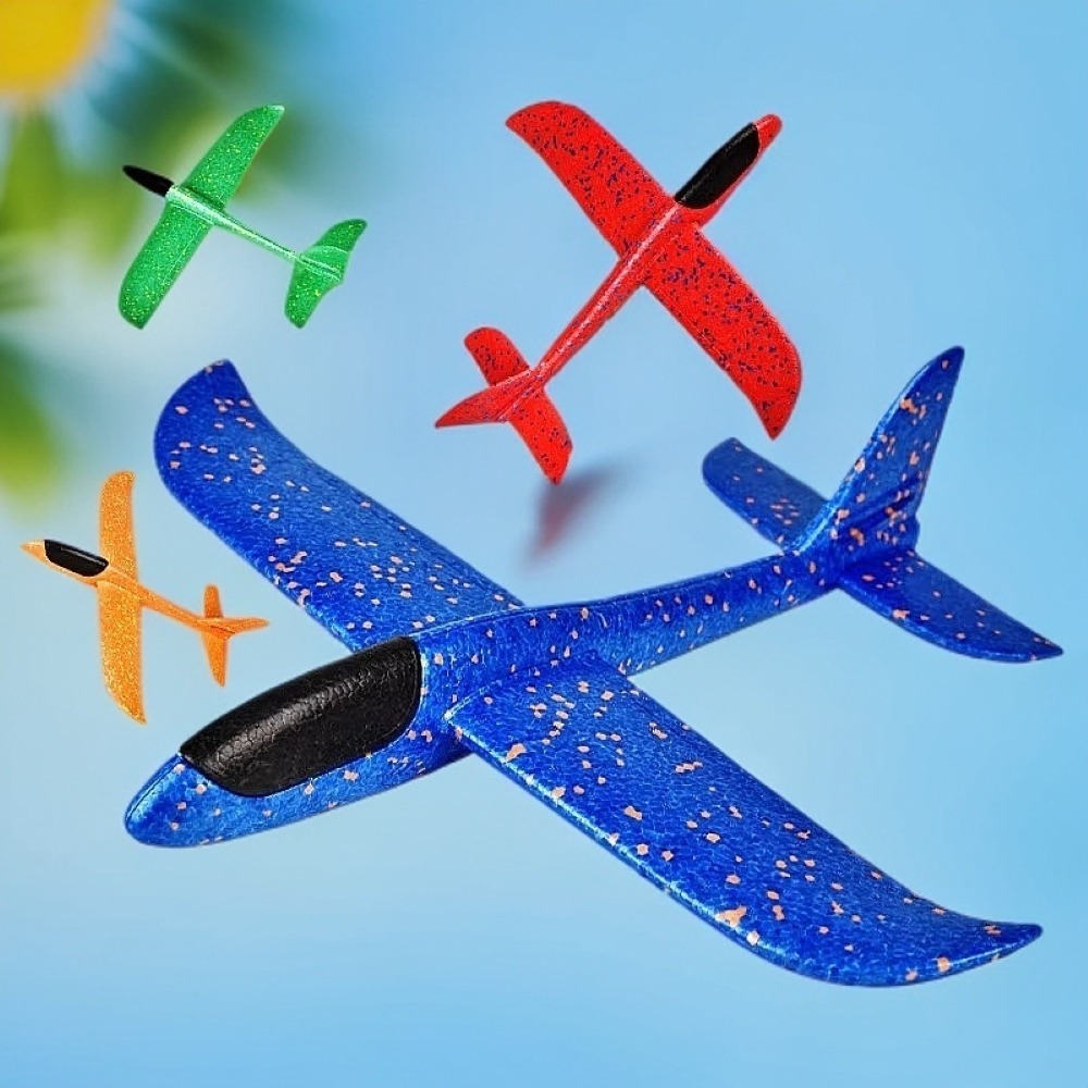 【同闆購物】48公分 手拋飛機 滑翔飛機 飛機 玩具飛機 手擲滑翔機 翻轉 迴旋 親子 手抛滑翔機 泡沫飛機 迴旋飛機-細節圖2