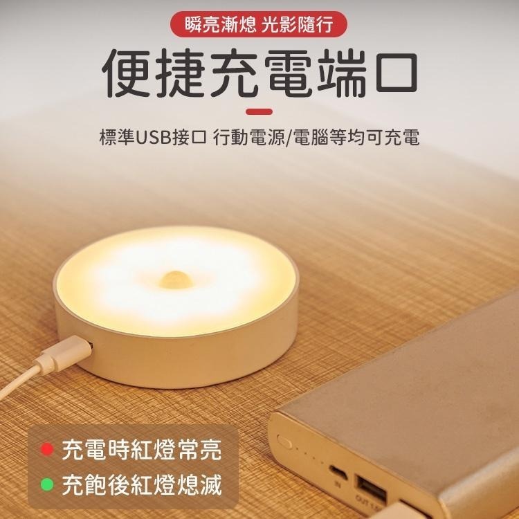 【同闆購物】圓形磁吸感應燈  充電小夜燈 人體感應燈  磁吸感應燈 磁吸燈 圓形感應燈 LED磁吸燈  照明燈 感應燈-細節圖4