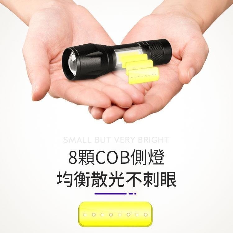 【同闆購物】爆亮強光 T6 LED 手電筒 手電筒 強力led手電筒 露營手電筒 露營  可伸縮變焦 5段式閃爍-細節圖2