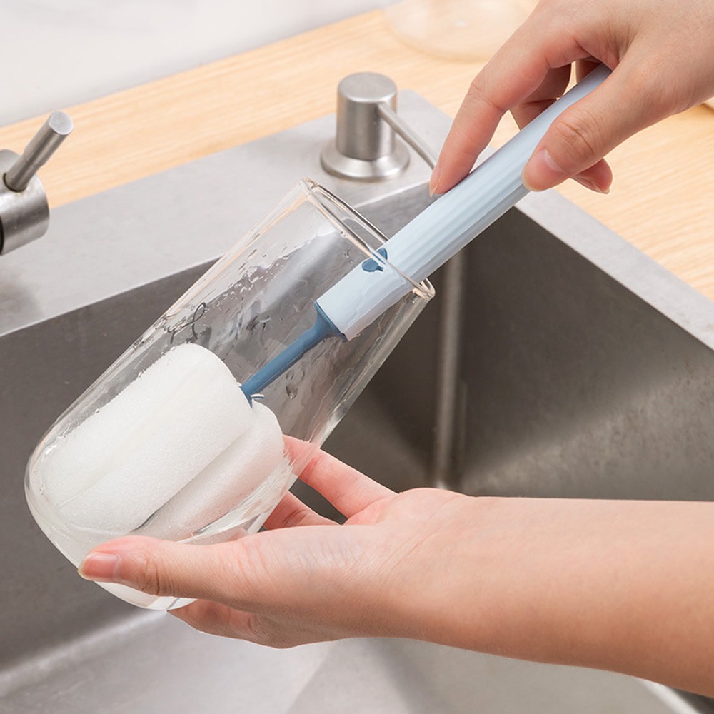 【同闆購物】杯刷 奶瓶刷 海綿清潔刷 海綿杯刷 洗杯刷 杯子清潔刷 海綿刷 長柄杯刷 保溫杯刷 瓶刷 長柄海綿刷 洗杯子-細節圖2