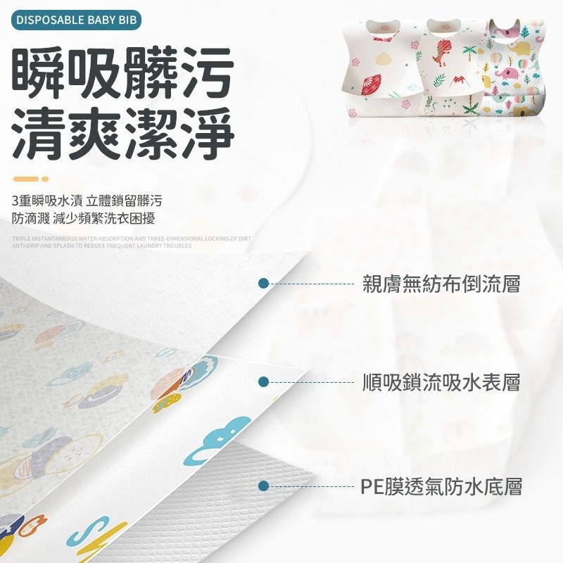 【同闆購物】拋棄式寶寶圍兜 一次性圍兜 飯兜 圍兜兜 寶寶圍兜 嬰兒兜 吃飯圍兜 口水巾 紗布巾 口水巾 防水圍兜-細節圖4