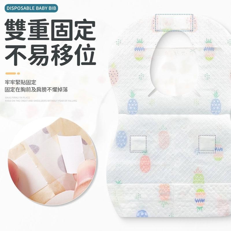 【同闆購物】拋棄式寶寶圍兜 一次性圍兜 飯兜 圍兜兜 寶寶圍兜 嬰兒兜 吃飯圍兜 口水巾 紗布巾 口水巾 防水圍兜-細節圖7