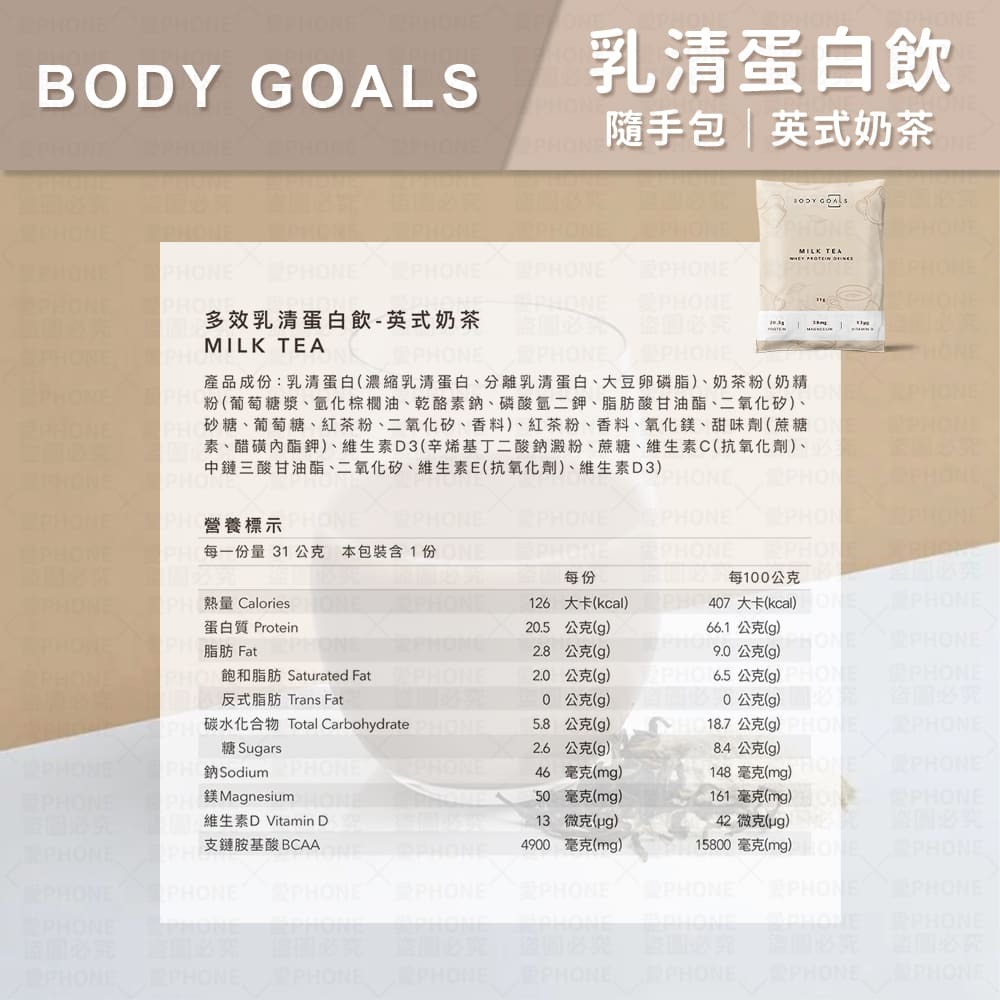 【同闆購物】BODY GOALS🥛 60包送1包 高蛋白 多效乳清蛋白飲 豌豆蛋白飲 蛋白飲 乳清蛋白 Light-規格圖8