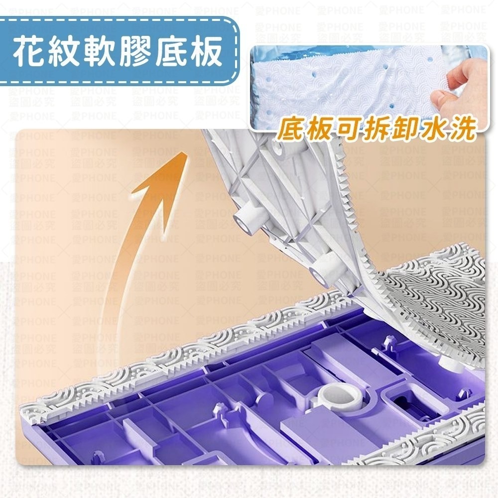 【同闆購物】夾布拖把 除塵拖把 拖把 洗臉巾拖把 懶人拖把 一次性拖把 除塵拖 乾溼拖把 不髒手拖把 免手洗拖把-細節圖4