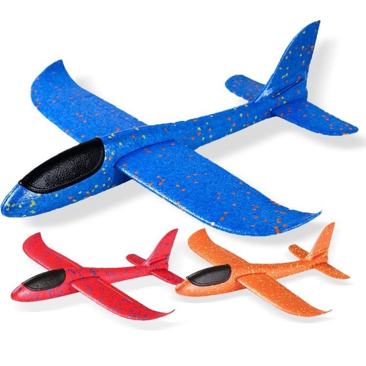 48公分 手拋飛機 泡沫飛機 迴旋飛機 投擲滑翔機 滑翔飛機 飛機 玩具飛機 手擲滑翔機 翻轉 迴旋 親子 手抛滑翔機-細節圖2