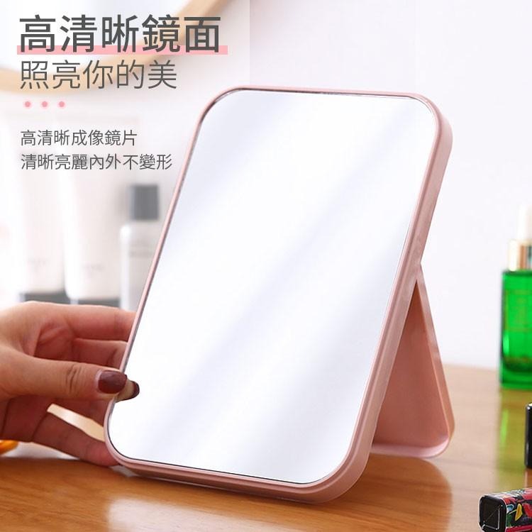 桌面化妝鏡  化妝鏡 可折疊化妝鏡 隨身鏡 簡約折疊鏡 便攜化妝鏡 簡易梳妝鏡 檯式化妝鏡 歐式鏡子 化妝鏡 梳妝鏡-細節圖3