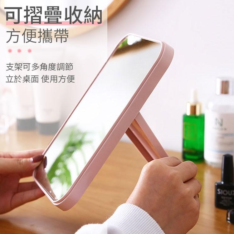 桌面化妝鏡  化妝鏡 可折疊化妝鏡 隨身鏡 簡約折疊鏡 便攜化妝鏡 簡易梳妝鏡 檯式化妝鏡 歐式鏡子 化妝鏡 梳妝鏡-細節圖4
