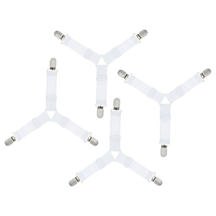 床單固定器 三扣床單扣 床單固定夾 扣床罩 扣固定器 床單夾 床單扣 防滑床單固定器 床罩扣固定器 鬆緊帶固定夾-細節圖2