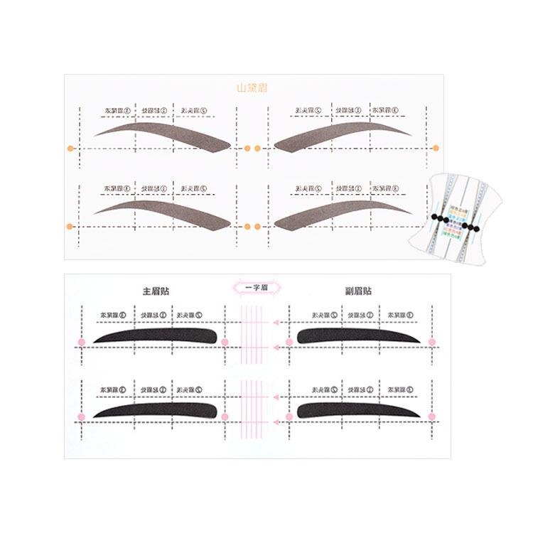 【畫眉神器】快速畫眉卡 懶人畫眉卡 畫眉毛 眉毛卡 畫眉卡 眉卡 畫眉 快速畫眉自然 貼眉連 眉卡貼紙 一字眉 眉毛卡-細節圖2
