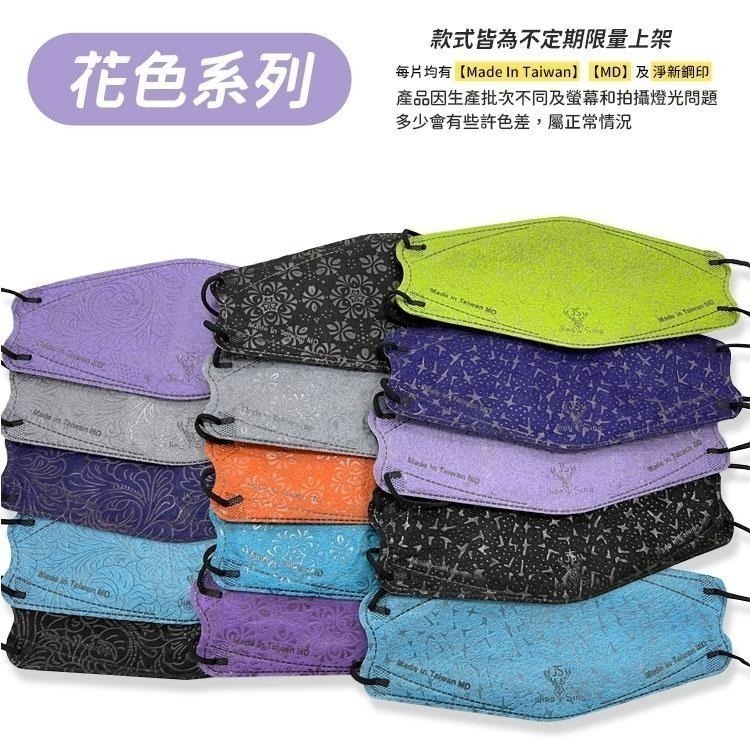 淨新口罩 4D口罩 魚形口罩 淨新 4D 四層口罩 成人口罩 印花口罩 口罩 立體口罩 台灣製造 4D-細節圖3