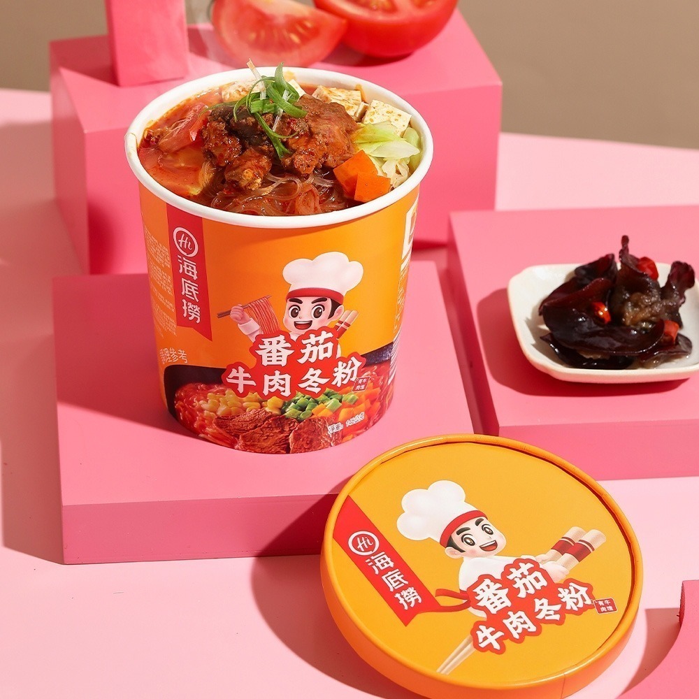 【北部經銷商】海底撈 【酸辣牛肉冬粉/番茄牛肉冬粉/泡椒金湯冬粉/香辣麻醬冬粉】 沖泡 海底撈冬粉 懶人必備 冬粉 消夜-細節圖6
