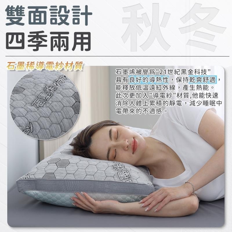 【石墨烯極凍超導枕】冰火石墨烯枕 冷熱兩用枕 急凍冰火枕 涼枕 極凍超導枕 睡枕 四季兩用枕 躺枕 石墨烯枕頭 枕頭-細節圖3
