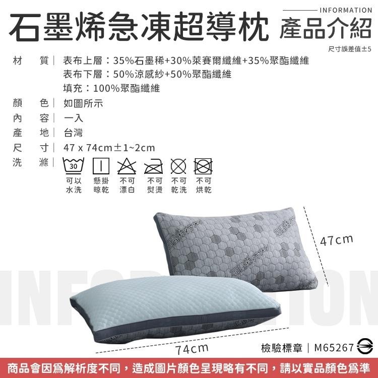 【石墨烯極凍超導枕】冰火石墨烯枕 冷熱兩用枕 急凍冰火枕 涼枕 極凍超導枕 睡枕 四季兩用枕 躺枕 石墨烯枕頭 枕頭-細節圖7