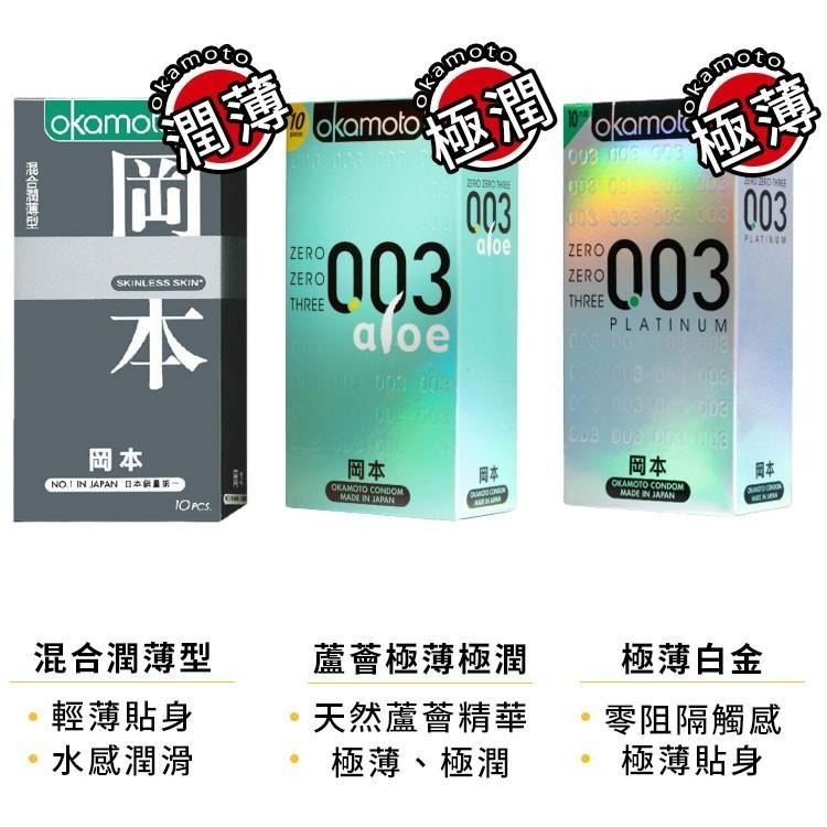 岡本 岡本安全套 岡本保險套 岡本003 超薄保險套 岡本 003 衛生套 保險套 避孕套 白金 玻尿酸-細節圖6