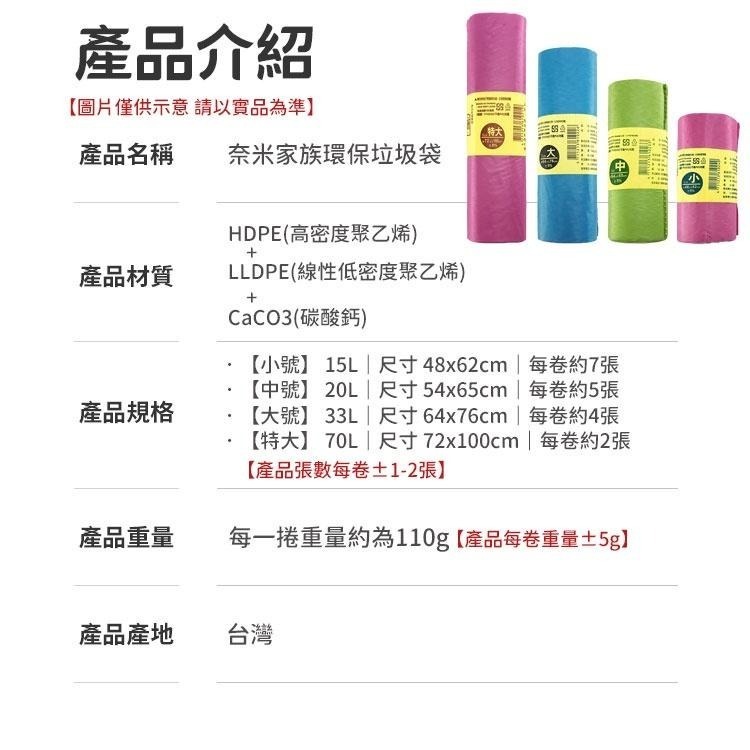 奈米家族 環保垃圾袋 垃圾袋 清潔袋 清潔 環保垃圾袋  超韌度 耐承受 環保袋 家用垃圾袋 奈米家族垃圾袋-細節圖6