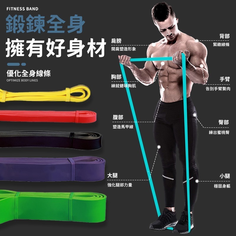 健身拉力帶 拉力帶 拉力繩 彈力帶 彈力繩 瑜珈帶 瑜珈繩 阻力帶 阻力繩 環狀彈力帶 家用健身 居家 運動 健身-細節圖5