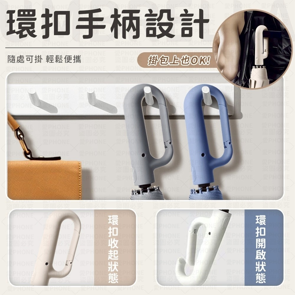 雨傘 環扣自動傘 勾勾傘 自動傘 12骨自動傘 大雨傘 扣環傘 摺疊傘 UV傘 遮陽傘 自動雨傘 陽傘 黑膠傘 晴雨傘-細節圖4