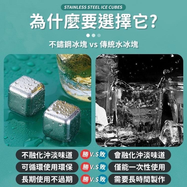 不鏽鋼冰塊 304食品級不鏽鋼冰塊 冰球 冰石 冰塊 威士忌冰石 威士忌冰塊 不融化冰塊 小冰塊 冰磚 環保冰塊-細節圖3