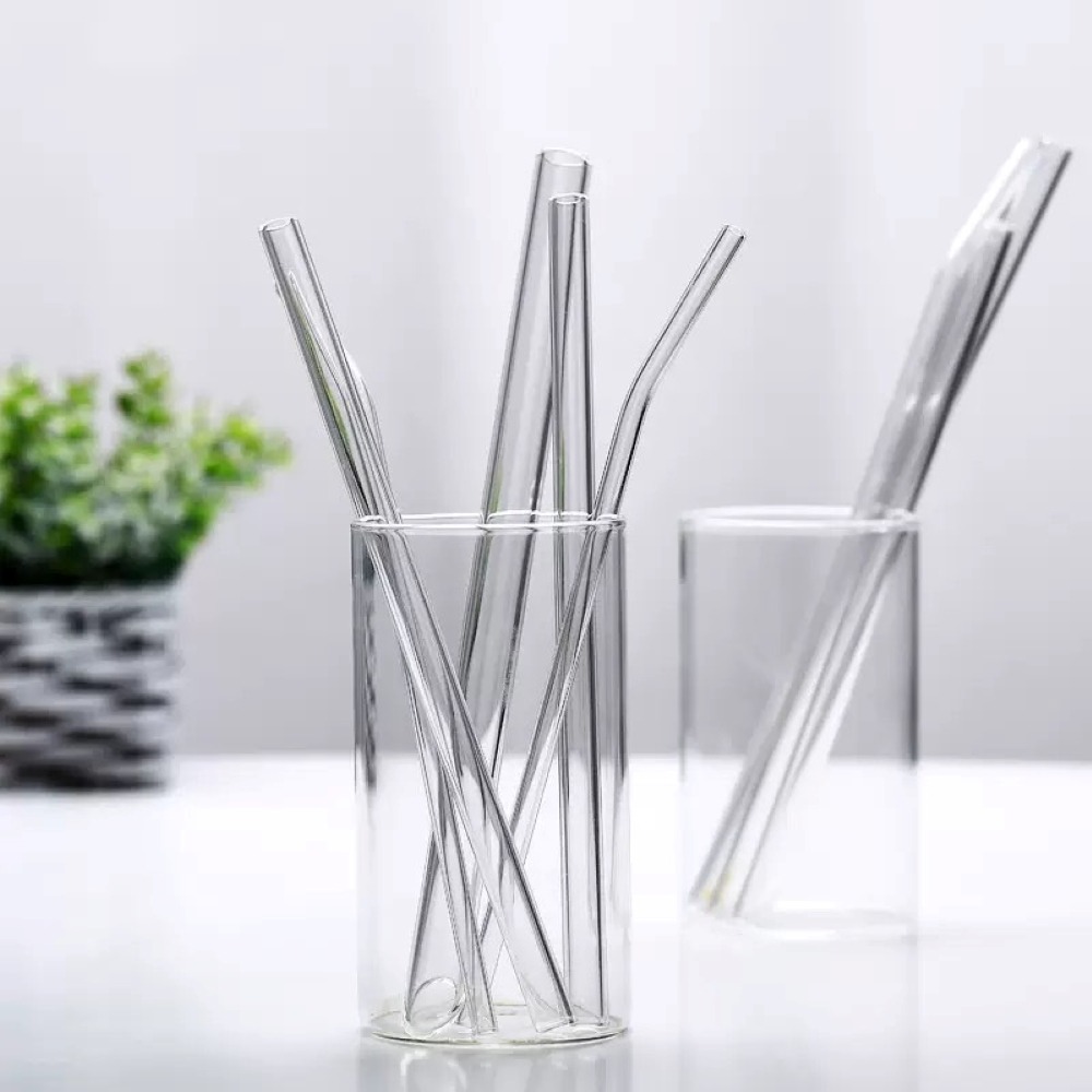 現貨 斜口玻璃吸管5件組 玻璃吸管組 無毒無鉛 無異味 玻璃吸管 環保吸管 粗吸管 高硼矽玻璃 吸管 珍珠奶茶吸管-細節圖6