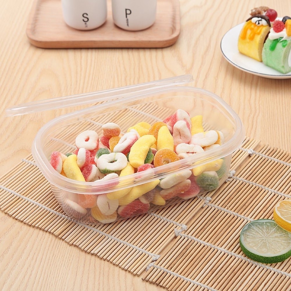 透明保鮮盒 塑膠盒 一次性透明打包盒 透明外帶盒 透明餅乾盒 打包盒 外帶盒 蛋糕盒 餅乾盒 保鮮盒 甜品盒 飯盒 餐盒-細節圖7